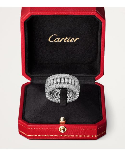 Cartier Metallic And Diamond Broderie De Ring