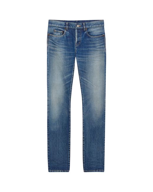 Saint Laurent Blue Slim Jeans for men
