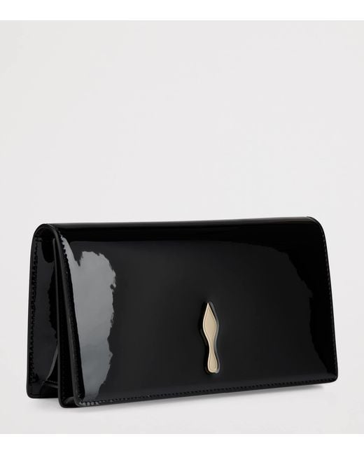 Christian Louboutin Black Bettina Patent Leather Clutch Bag