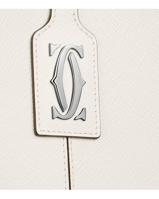 Cartier White Mini Leather C De Tote Bag