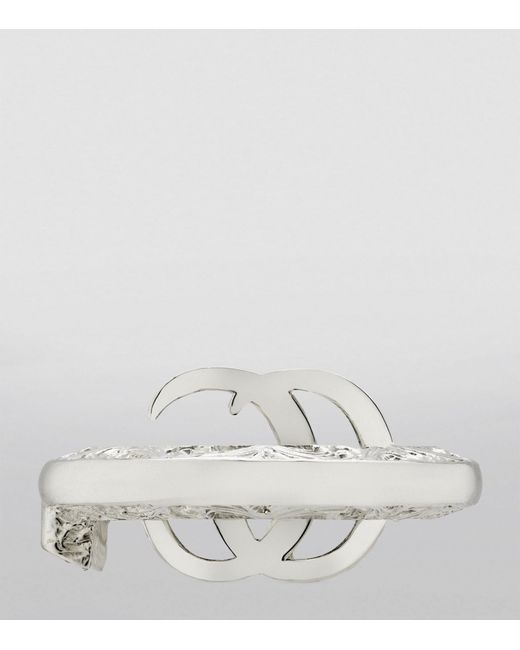 Gucci Metallic Gg Marmont Key Ring