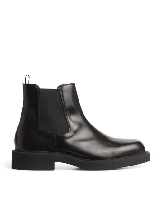Sandro Paris Men\'s Leather Chelsea Boot – EU 43 / US ~10 – Black Sandro Sandro paris classic mens black leather chelsea boots  main image 4