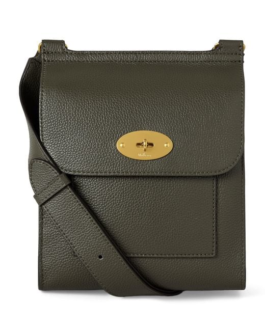 Mulberry Green Leather Antony Messenger Bag