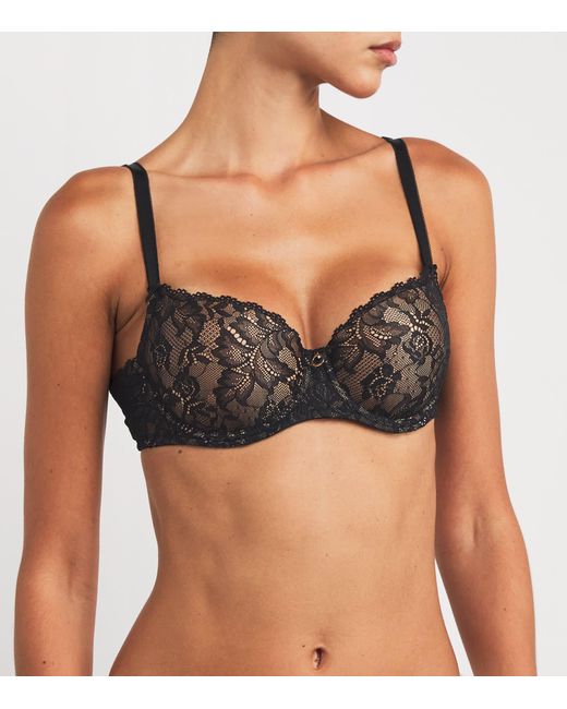 Aubade Brown Lace Rosessence Half-Cup Bra