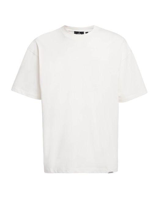 Represent White Cotton Initial Oversized T-Shirt for men