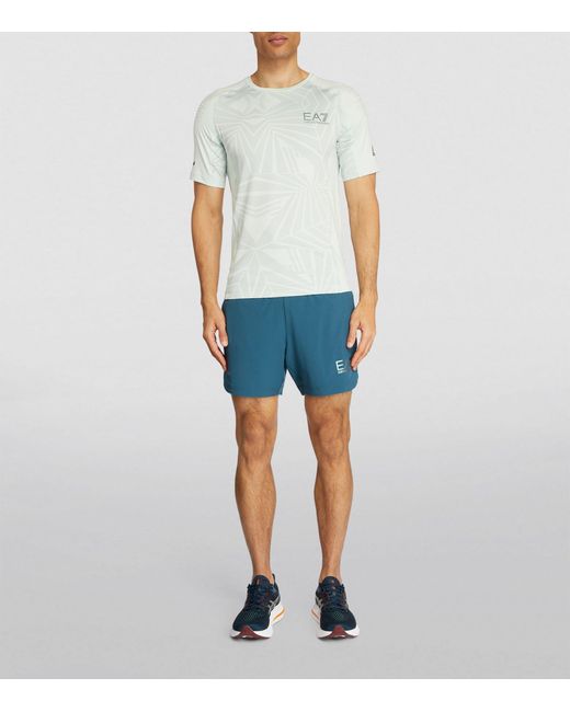 EA7 White Slim-fit T-shirt for men