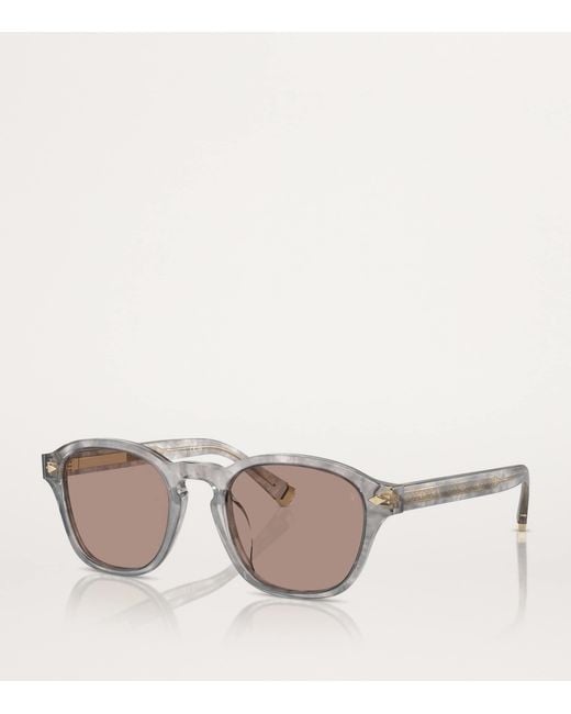 Brunello Cucinelli Brown Acetate Bc4006S Sunglasses