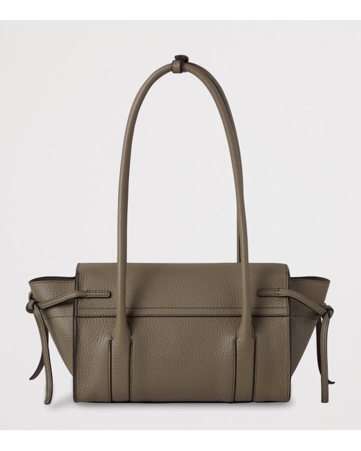 Mulberry Gray Mini Leather Soft Bayswater Shoulder Bag