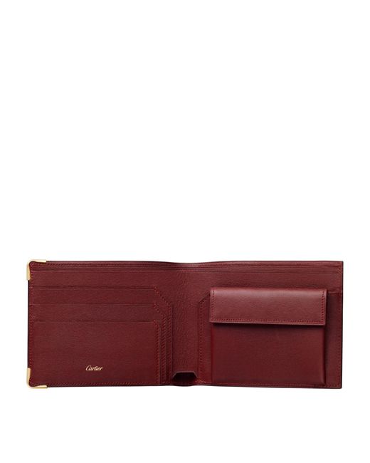 Cartier Purple Leather Must De Wallet for men