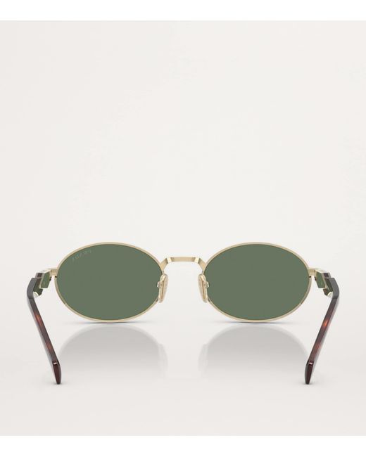 Prada Green Acetate Pr65Zs Sunglasses