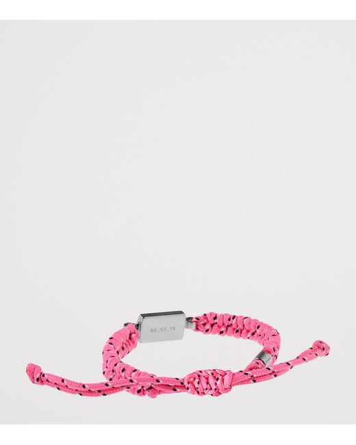 Balenciaga Pink Saint-Germain Lace Bracelet for men