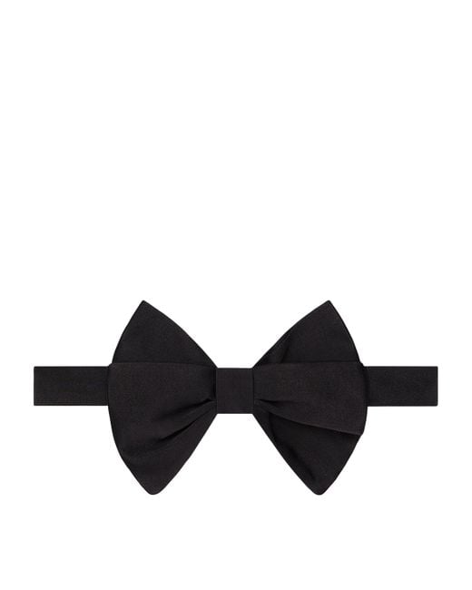 Givenchy Black Silk Bow Tie for men