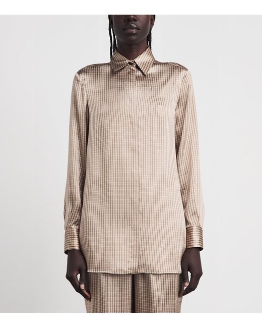 Kiton Natural Silk Printed Shirt