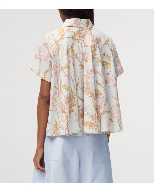 Loewe White X Paula's Ibiza Artichoke Short-Sleeve Shirt