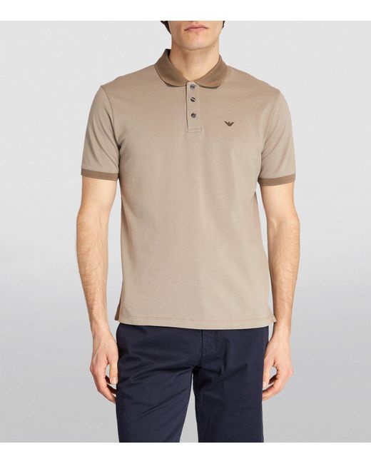 Emporio Armani Multicolor Mercerised Piqué Polo Shirt for men