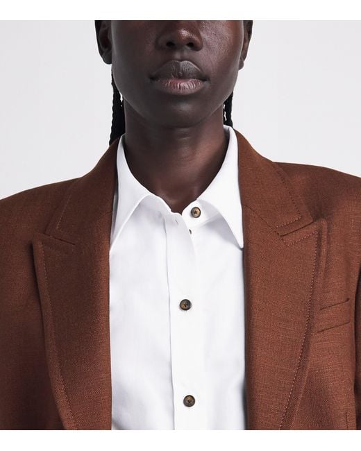 ME+EM White Cotton-Blend Perfectly Proportioned Shirt