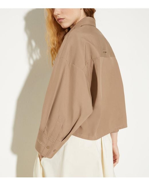MAX&Co. Natural Cotton Cropped Shirt