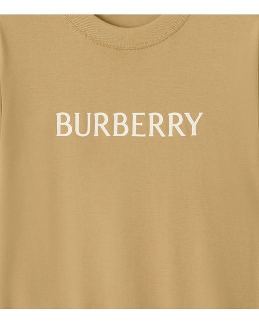 Burberry Natural Cotton Logo T-Shirt