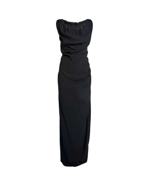Vivienne Westwood Black Ginnie Cowl Neck Pencil Dress
