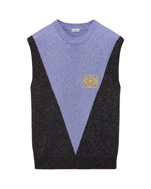 Loewe Blue Anagram Sweater Vest