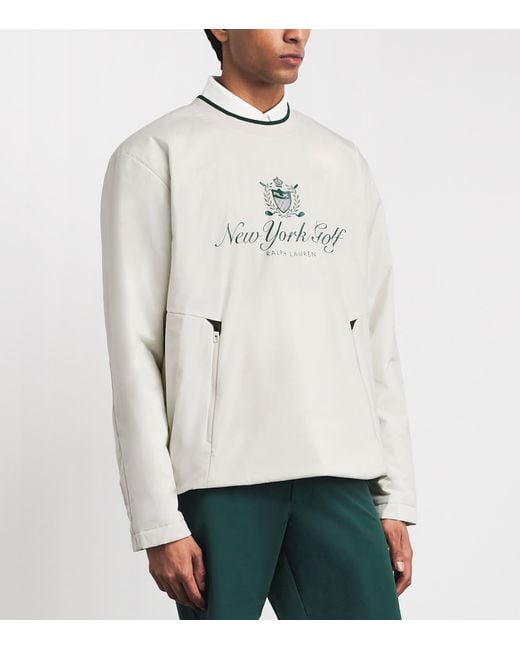 Ralph Lauren White Hybrid Logo Jacket for men