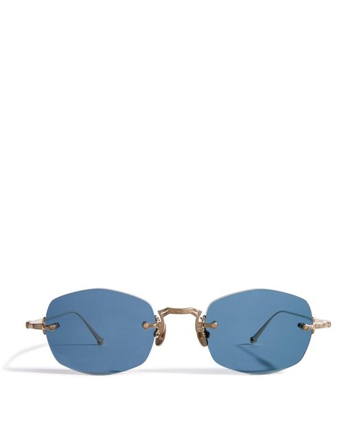 Matsuda Blue Octagonal Sunglasses for men