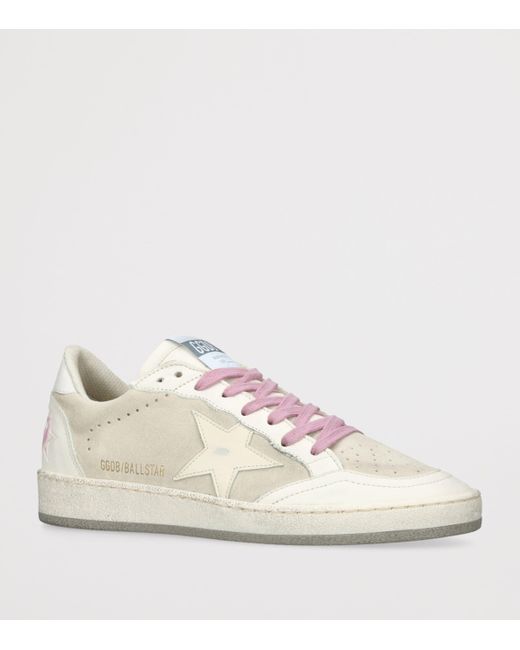 Golden Goose Deluxe Brand White Leather Ballstar Sneakers