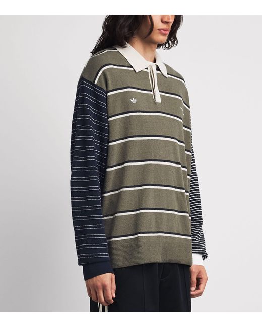 Adidas Green X Song For The Mute Rugby Polo Shirt for men