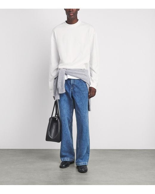 Agolde White Cotton Asha Long-Sleeve T-Shirt for men
