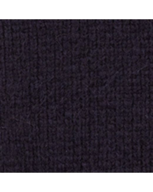 Saint Laurent Blue Alpaca Wool-Blend Crew-Neck Sweater for men