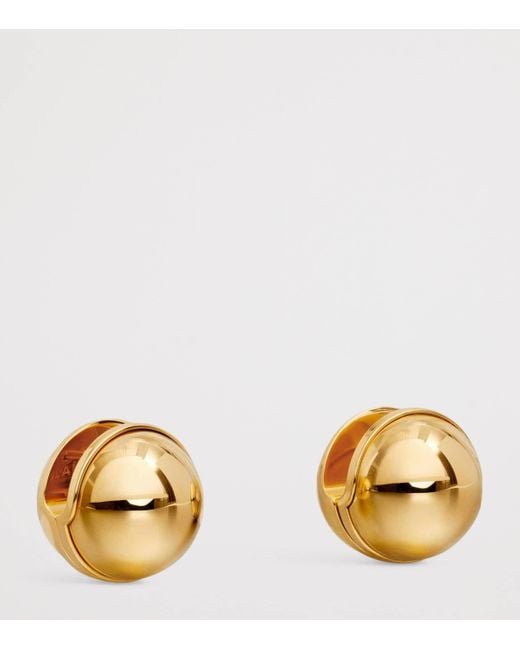 Alaïa Metallic Sphere Earrings