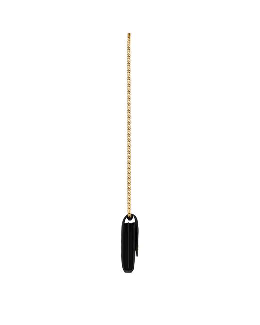 Saint Laurent White Monogram Matelassé Envelope Wallet Bag