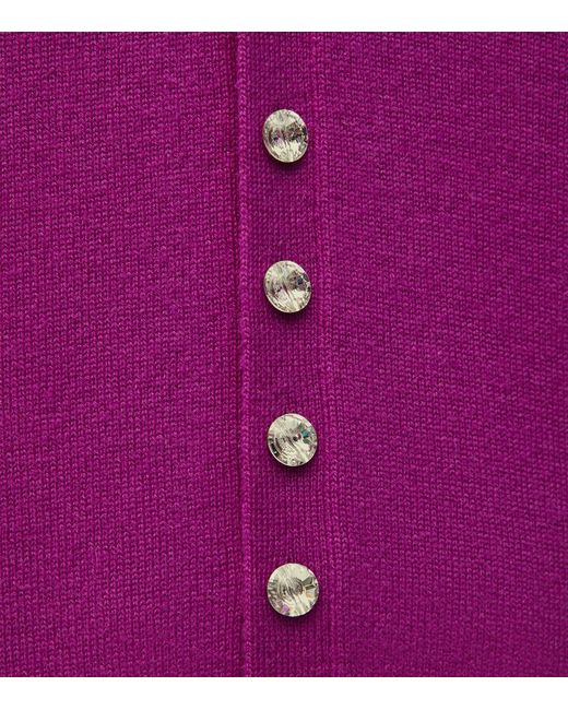 Loewe Purple Crystal-embellished Cardigan