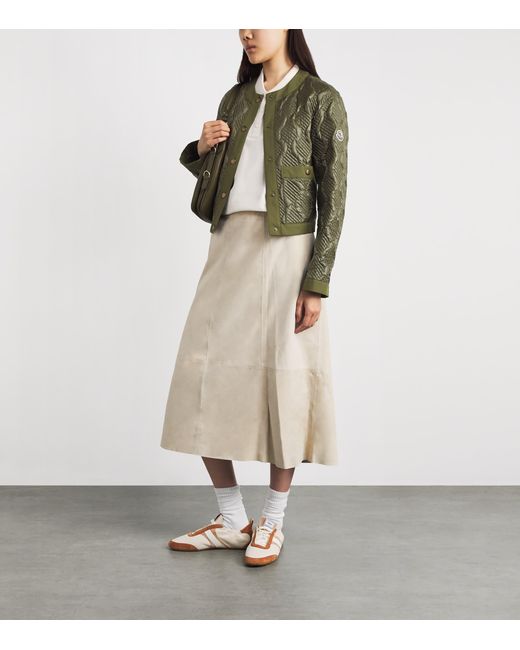 Moncler Green Down Libellule Jacket