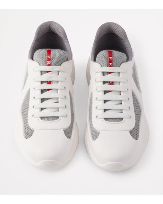 Prada White Rubber America's Cup Sneakers for men