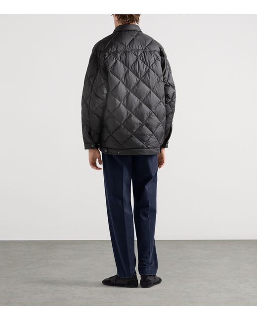 Prada Blue Garment-Dyed Cotton Trousers for men