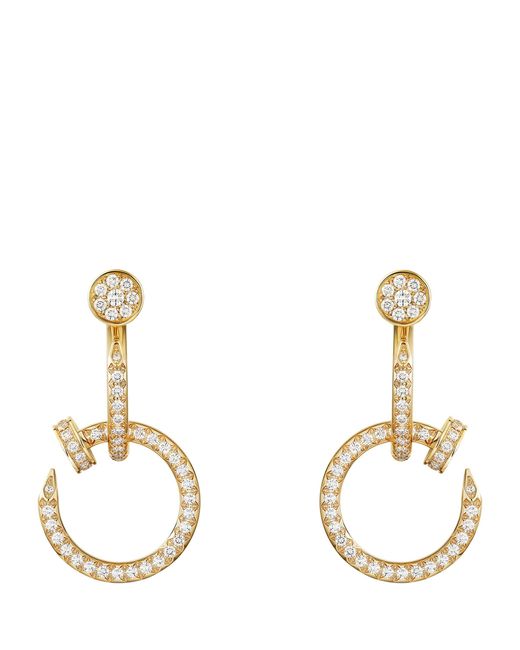 Cartier Metallic And Diamond Juste Un Clou Earrings