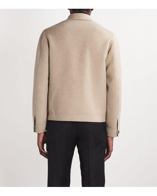 Brioni Natural Cashmere Work Jacket for men