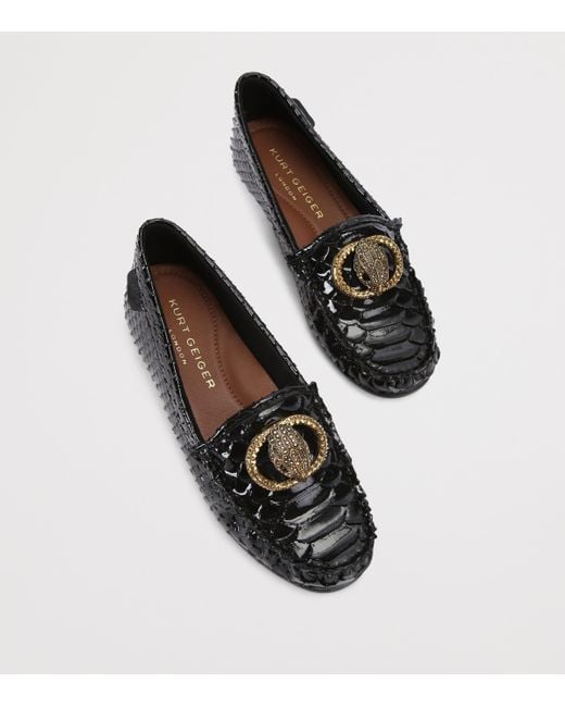 Kurt Geiger Black Leather Chelsea Loafers