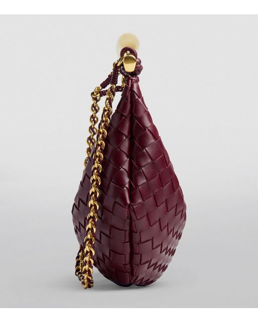 Bottega Veneta Purple Small Leather Sardine Chain Top-Handle Bag