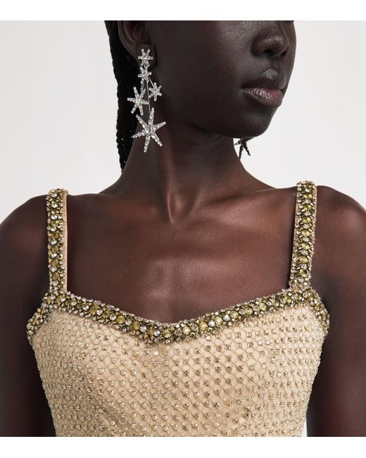 Jenny Packham Metallic Only You Column Gown