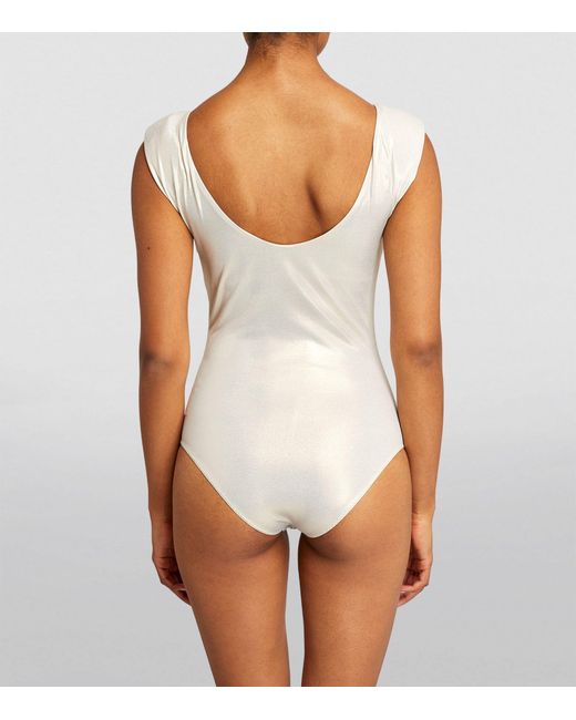MAX&Co. White Jersey Bodysuit