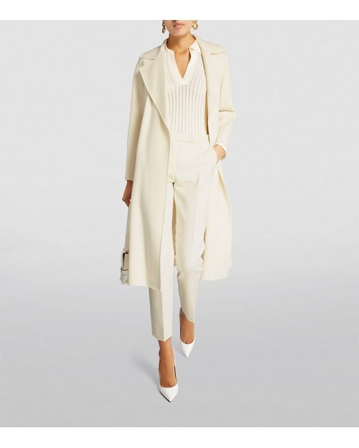 Max mara ivory coat cheap