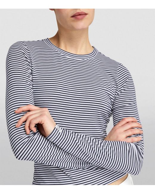 Rag & Bone Blue Long-sleeve Striped T-shirt