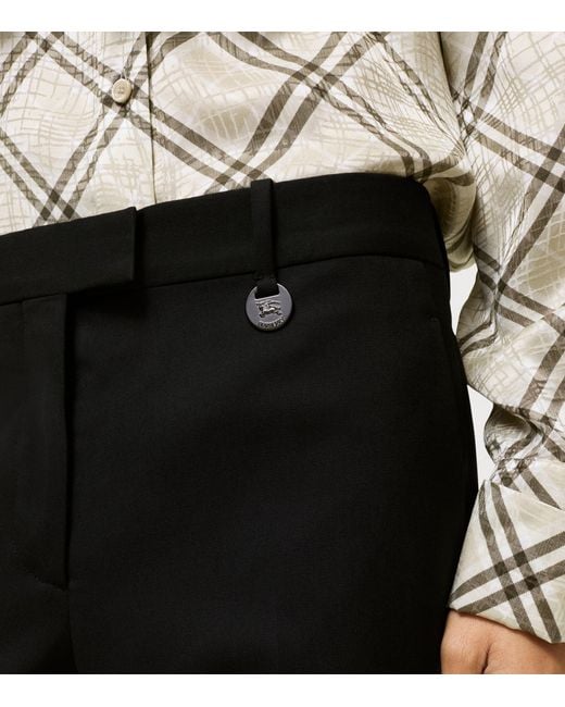 Burberry Black Tailored Flare Trousers