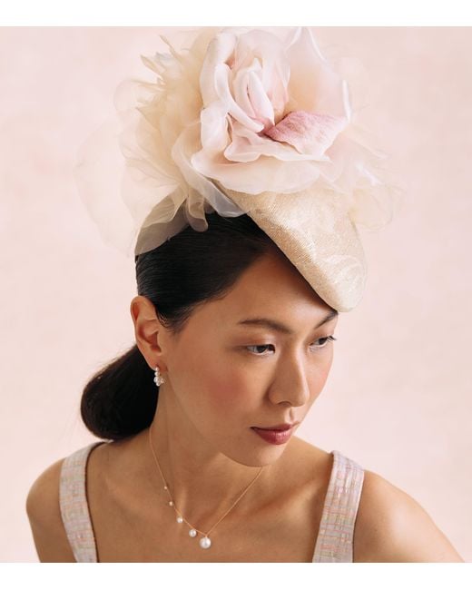 Victoria Grant Natural Sinamay Straw Kiss Fascinator