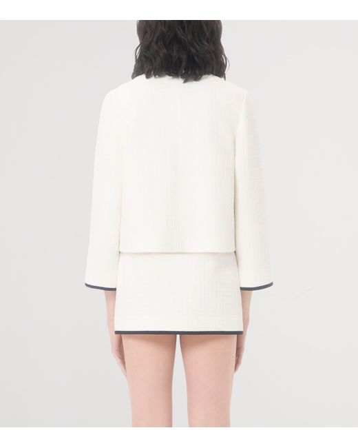 Valentino Natural Cotton Tweed Jacket