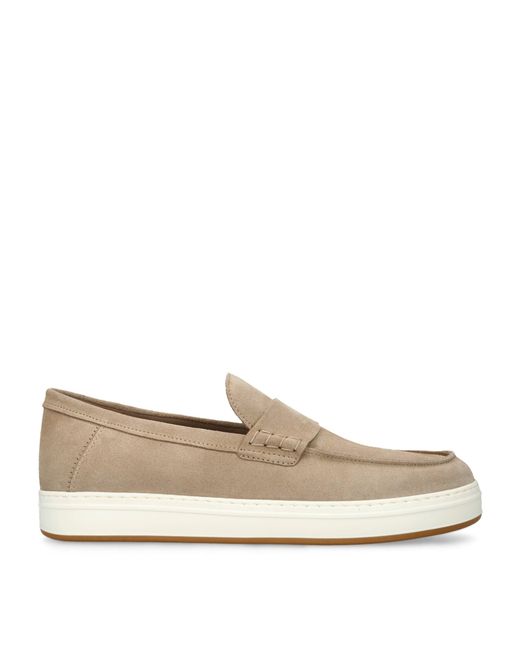 Hogan Natural Suede H-Tv Loafers