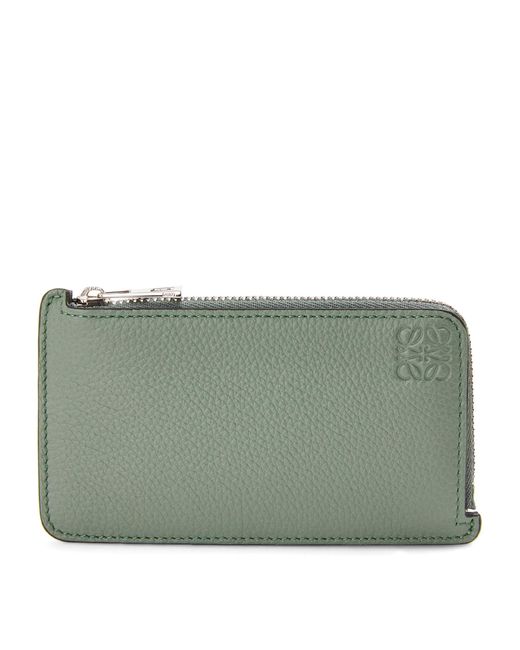 Loewe Leather Zipped Card Holder in Green for Men | Lyst Canada
