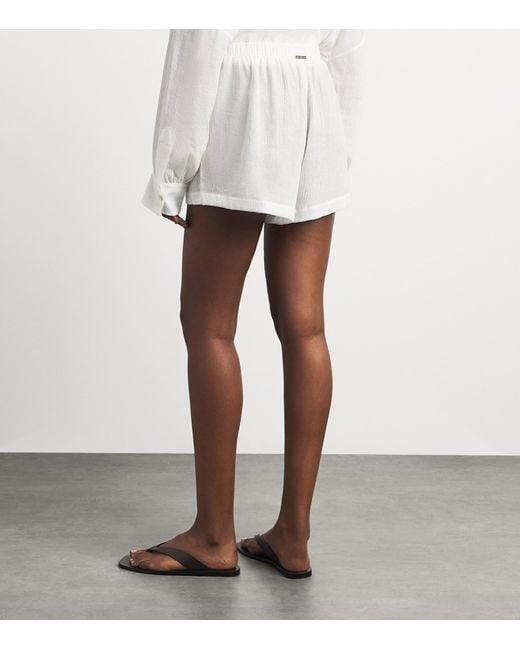 Away That Day White Maldives Shorts